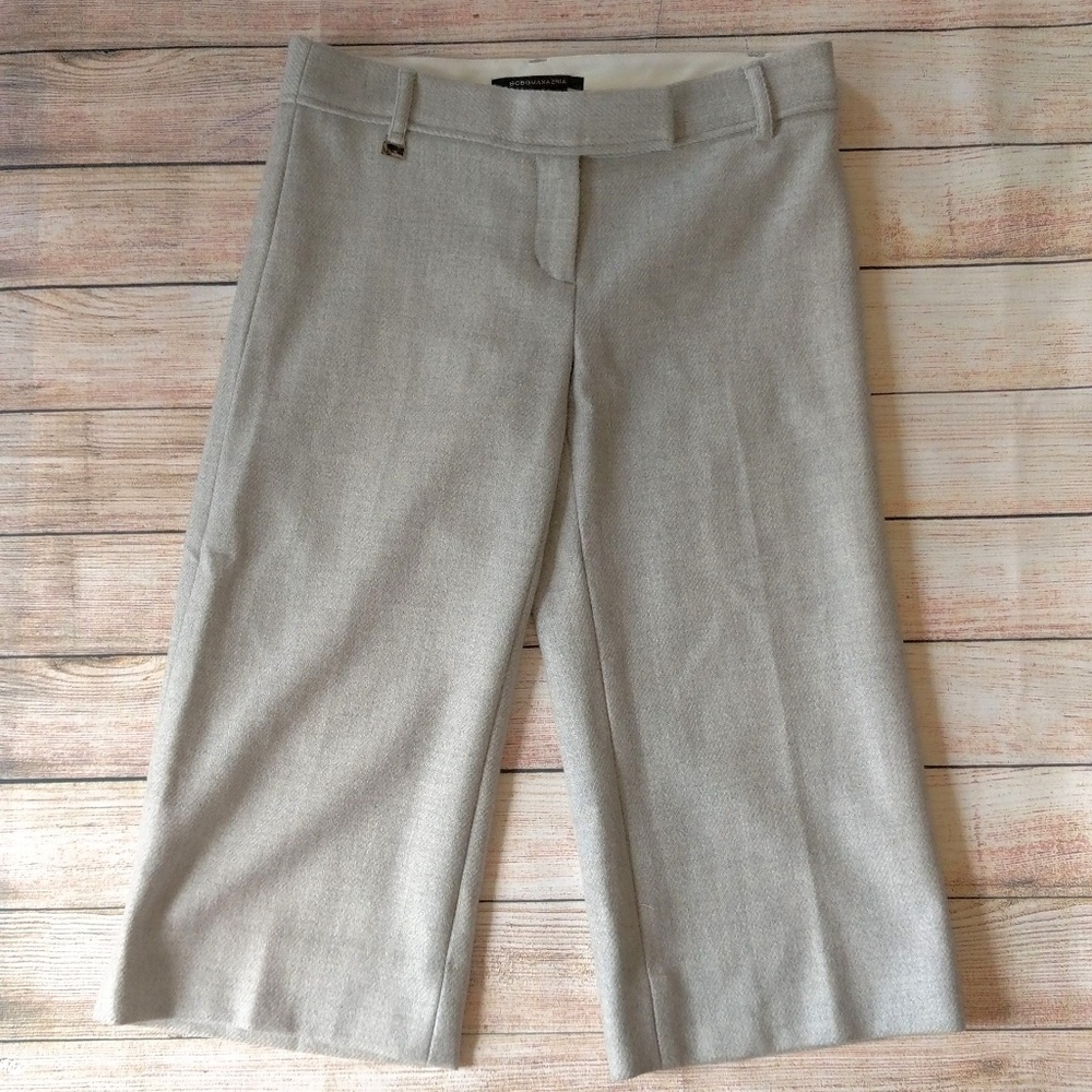 3/$20 BCBG Max Azria Grey Wool Capri Pants